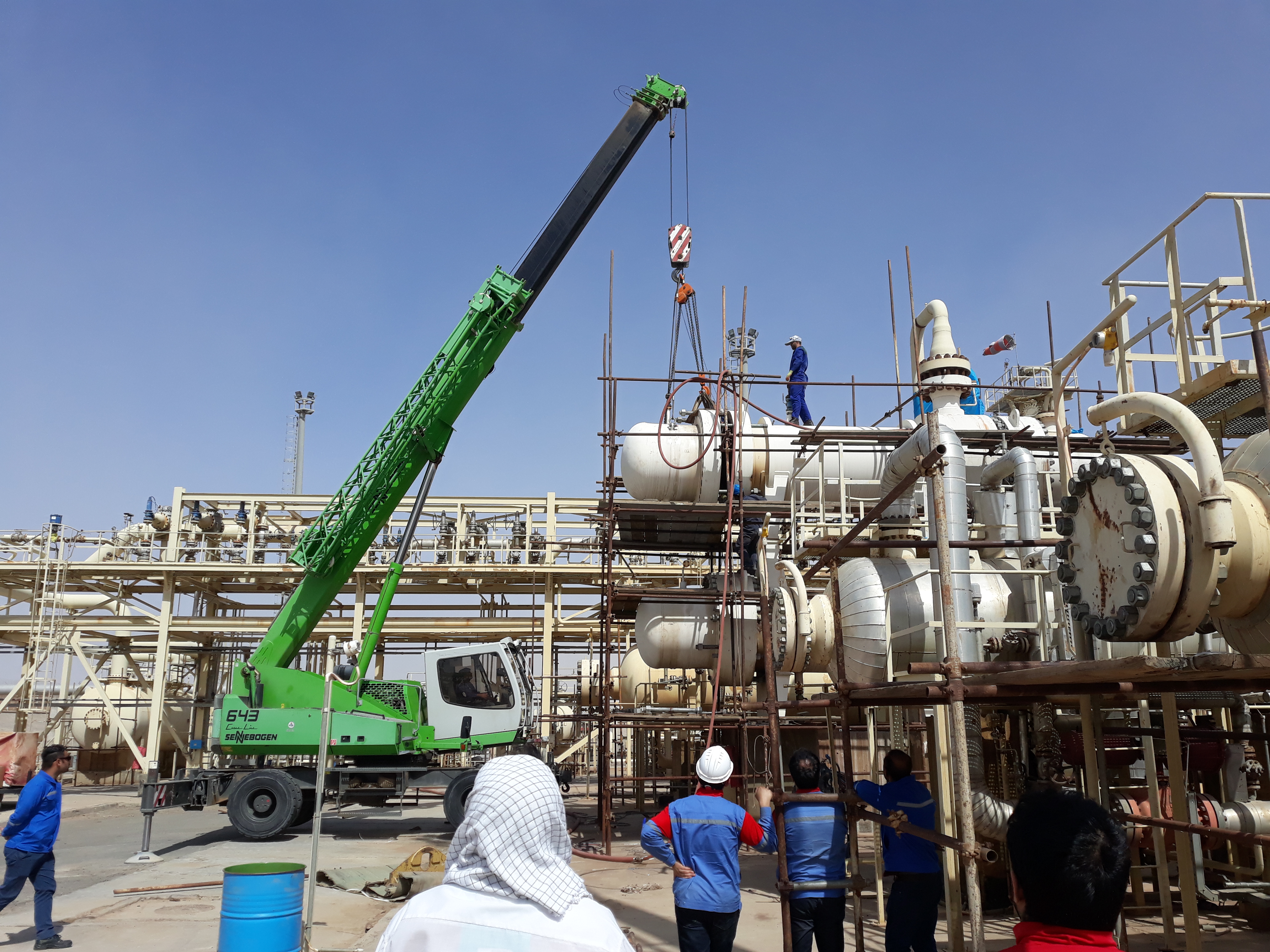  شستشوی شیمیایی مبدل حرارتی E-100-2