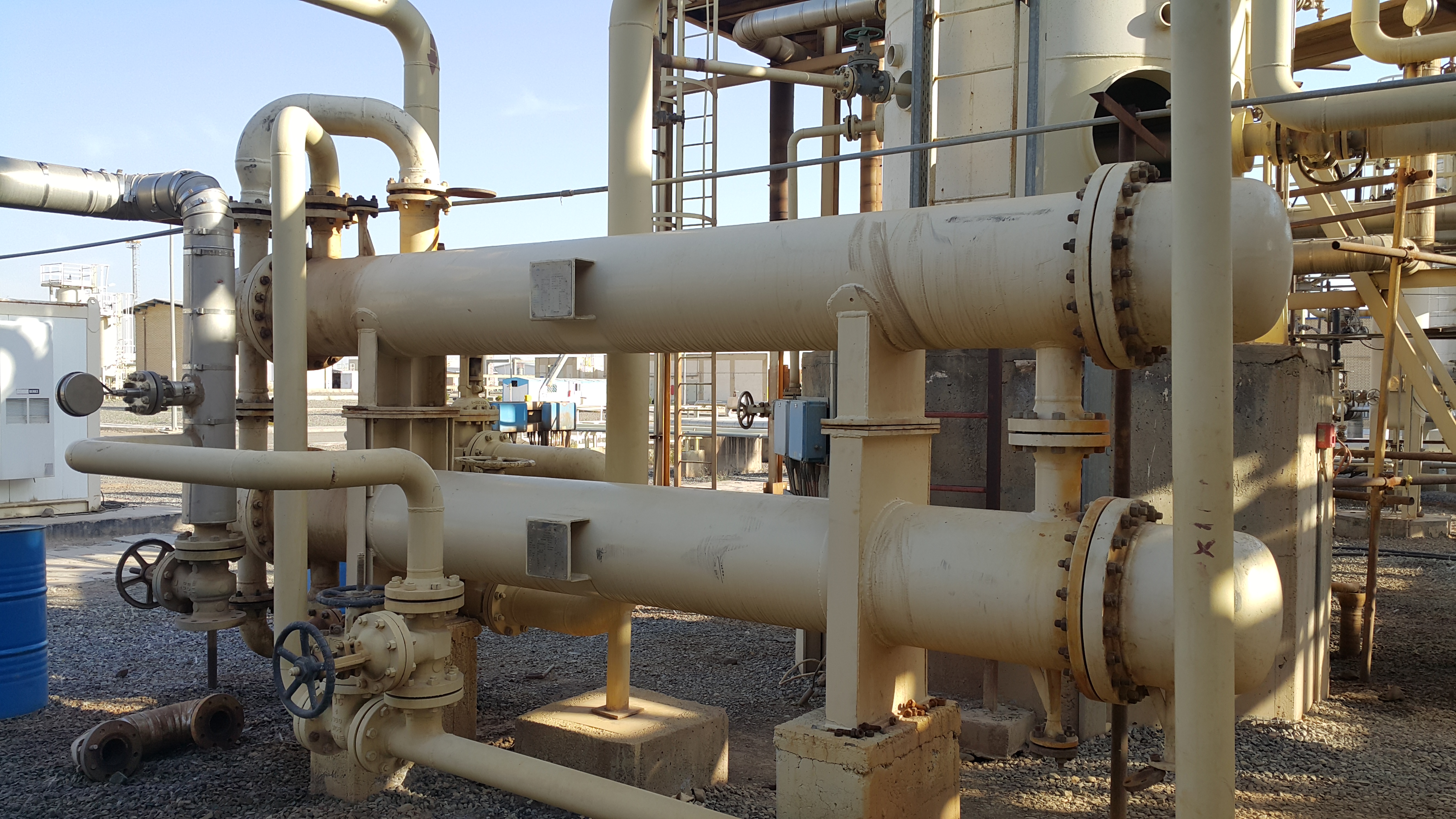 شستشوی شیمیایی مبدل حرارتی E-202A/B